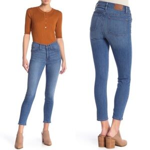 Madewell • 9” Mid-Rise Skinny Crop jeans ankle Angelo blue medium wash